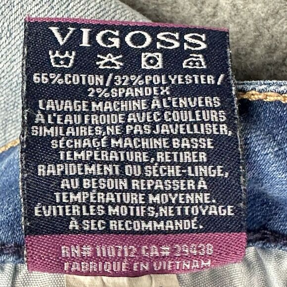 Vigoss Ace High Rise Super Skinny Jeans Womens 27 Light Wash Button Fly Stretch - Picture 16 of 16